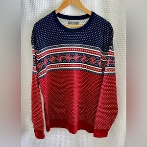 2/40$ Men’s Denver Hayes knit Nordic pattern crewneck Sweater size XL‎